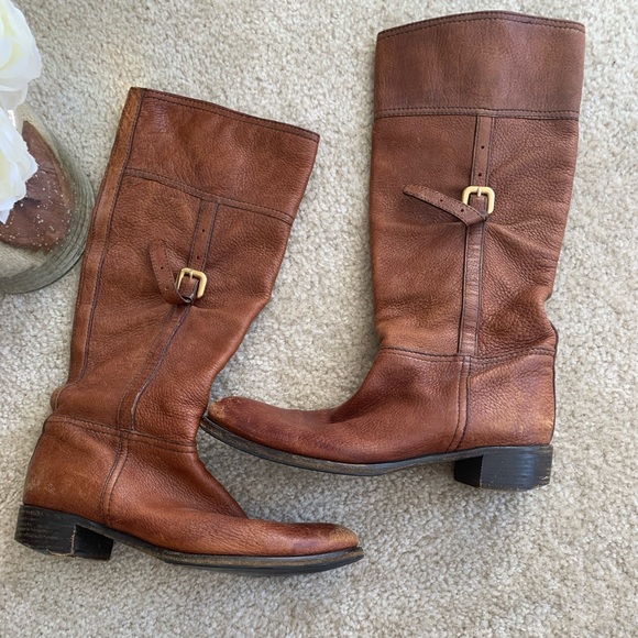 Prada Leather Riding Boots - Picture 2 of 8